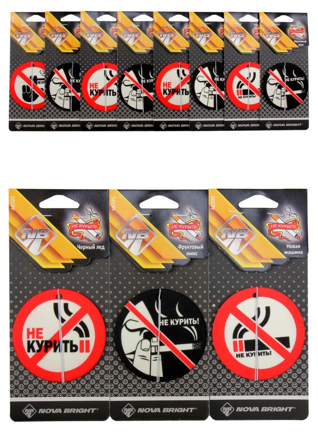 Ароматизатор Nova Bright Не курить картонный, 1 шт в ассортименте
