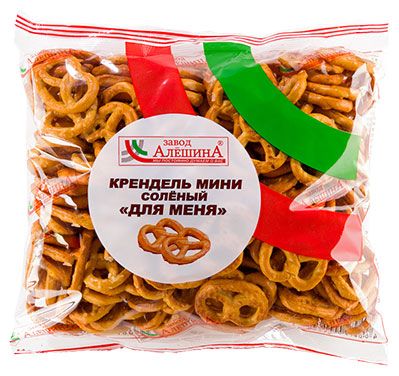 Крендель мини Завод Алешина соленый, 200 г