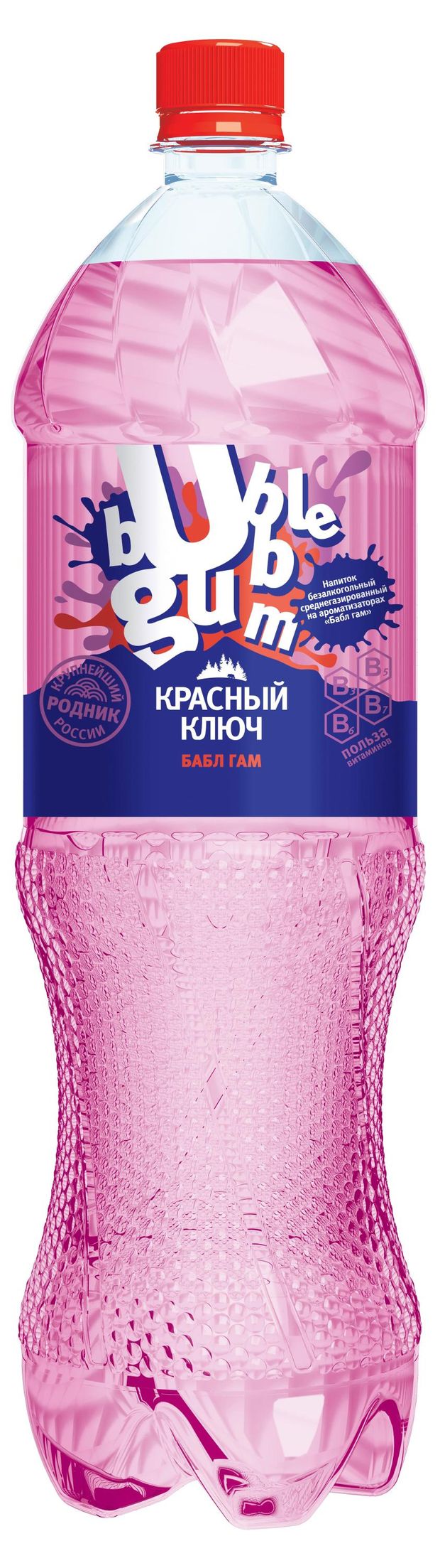 Напиток газированный Красный ключ Бабл-гам, 1,5 л
