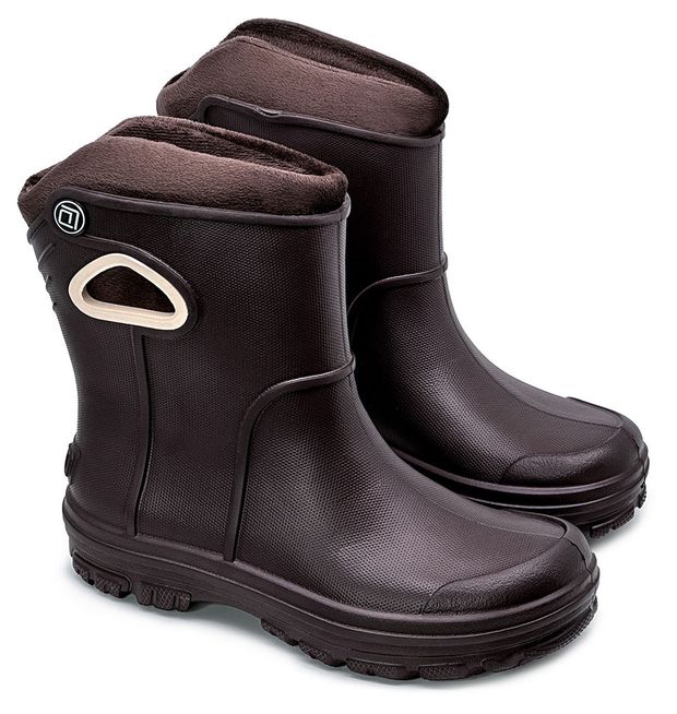 Полусапоги резиновые мужские утепленные LuckyLand коричневые, 1 пара