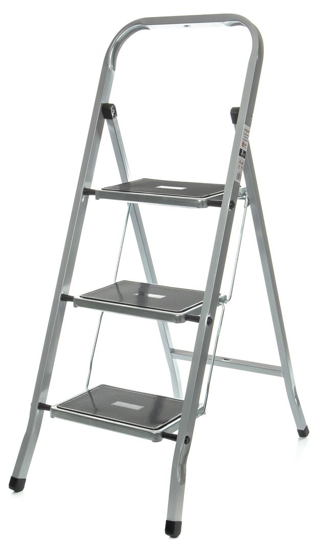 Стремянка Zalger стальная с ковриком 3 ступени