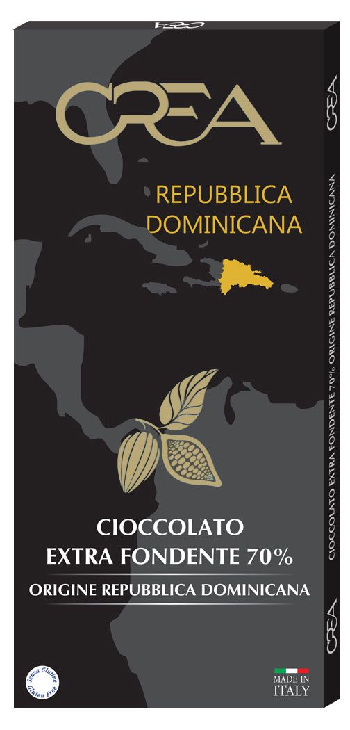 Шоколад темный Crea Single origine Dominicana 70%, 100 г