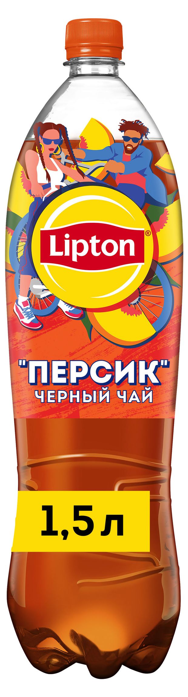 Вода, соки, напитки Чай черный Lipton персик, 1,5 л