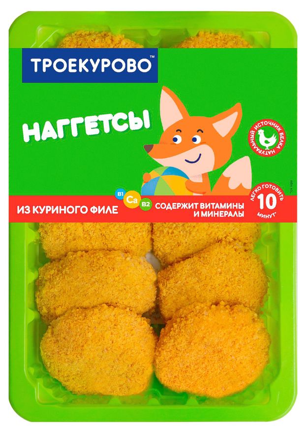 Наггетсы куриные Троекурово охлажденные 350 г 145₽