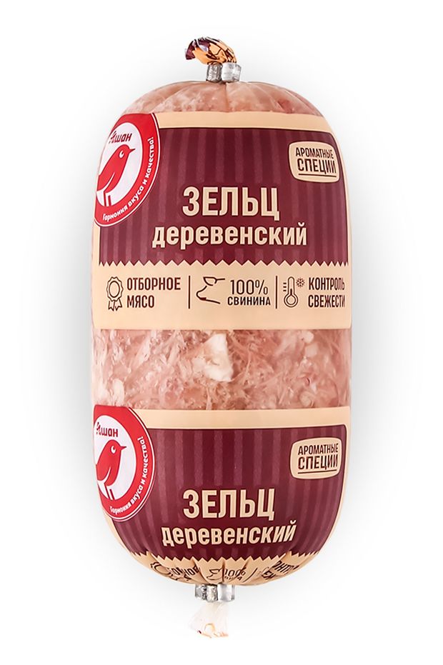 Зельц АШАН Красная птица Деревенский, 400 г