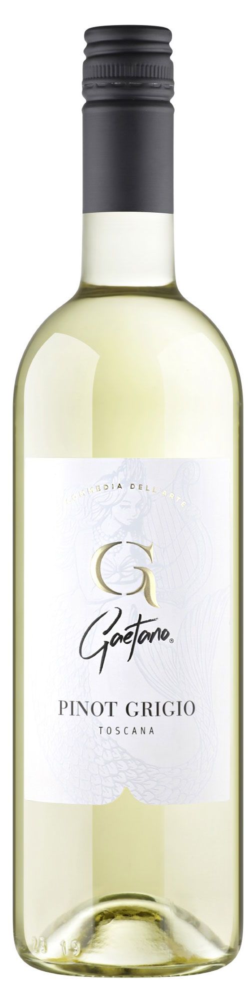 Вино Gaetano Пино Гриджио Тоскана сортовое ординарное белое сухое Италия, 0,75 л