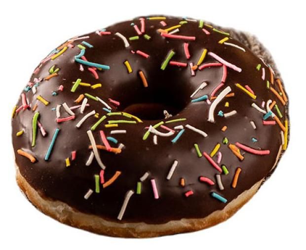 Донат АШАН с шоколадной глазурью и цветной посыпкой замороженный 45 г х 4 шт 168₽