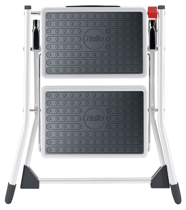 Стремянка двухступенчатая Zalger MINI с резиновым ковриком