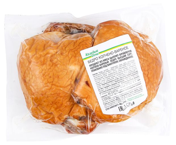 Бедро цыпленка-бройлера копчено-вареное Каждый день 700 г 517₽