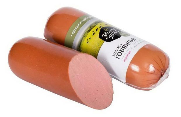 Колбаса вареная говяжья Углече Поле органическая 400 г 199₽