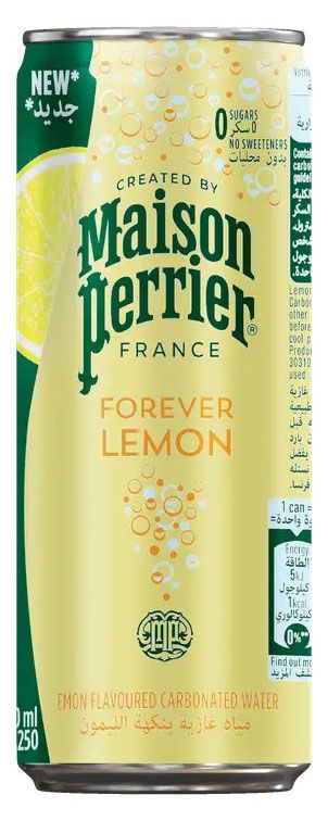 Вода питьевая Perrier газированная со вкусом лимона 330 мл 100₽