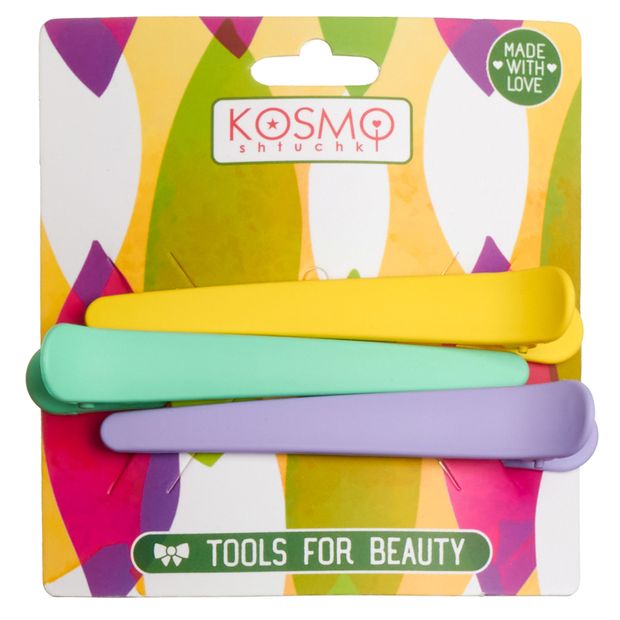 Красота и гигиена Набор зажимов для волос Kosmoshtuchki, 3 шт