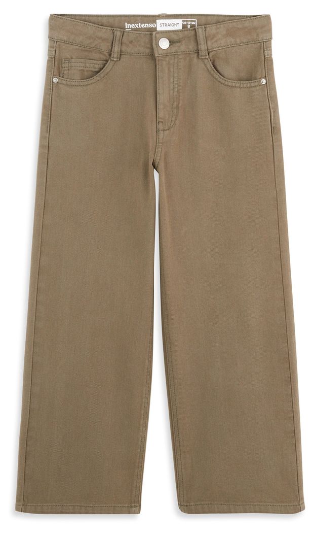 Брюки для девочки InExtenso зеленые