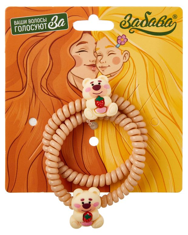 Набор резинок пружинок для волос Забава 2 шт 100₽