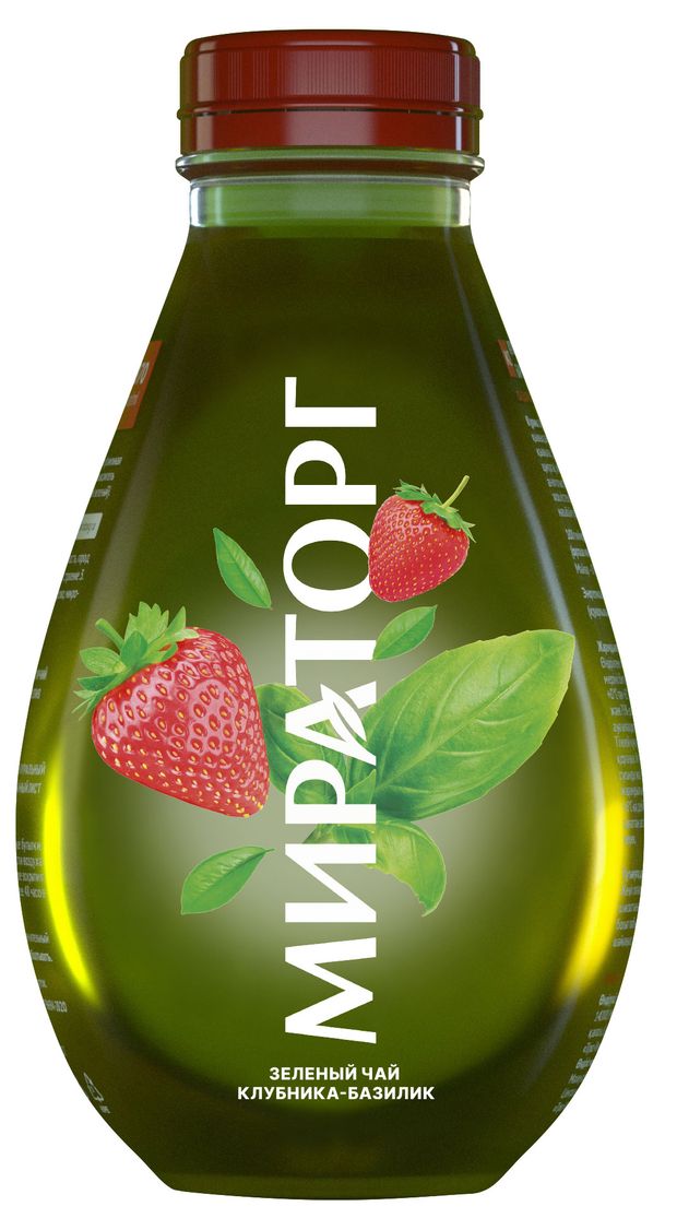 Чай зеленый холодный Мираторг Sundays с клубникой и базиликом охлажденный 370 мл 53₽