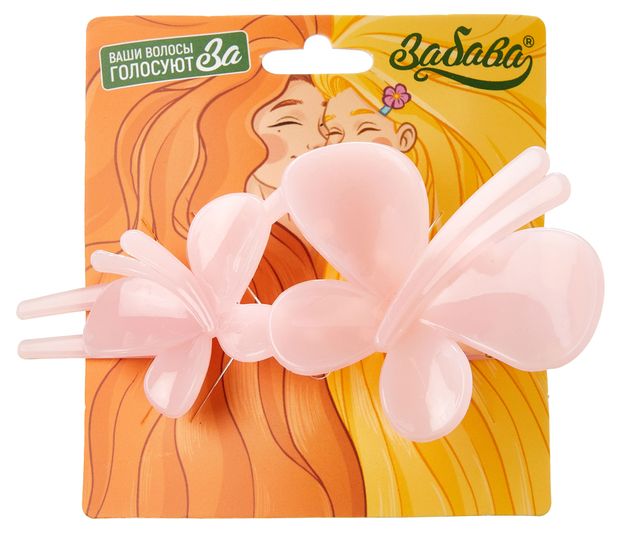Заколка зажим для волос Забава цветы