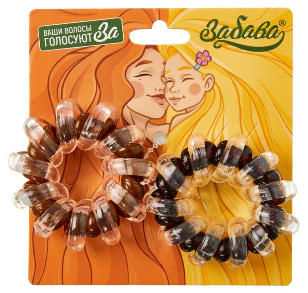 Набор резинок пружинок для волос Забава 2 шт 200₽
