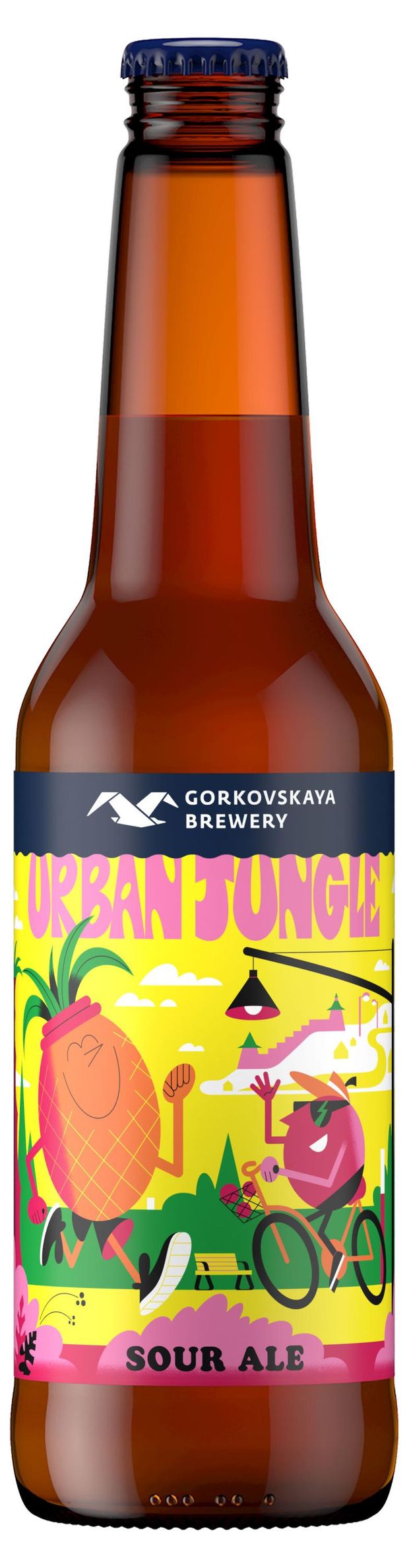 Напиток пивной Горьковская Пивоварня Urban Jungle Sour Ale 6,5%, 0,44 л
