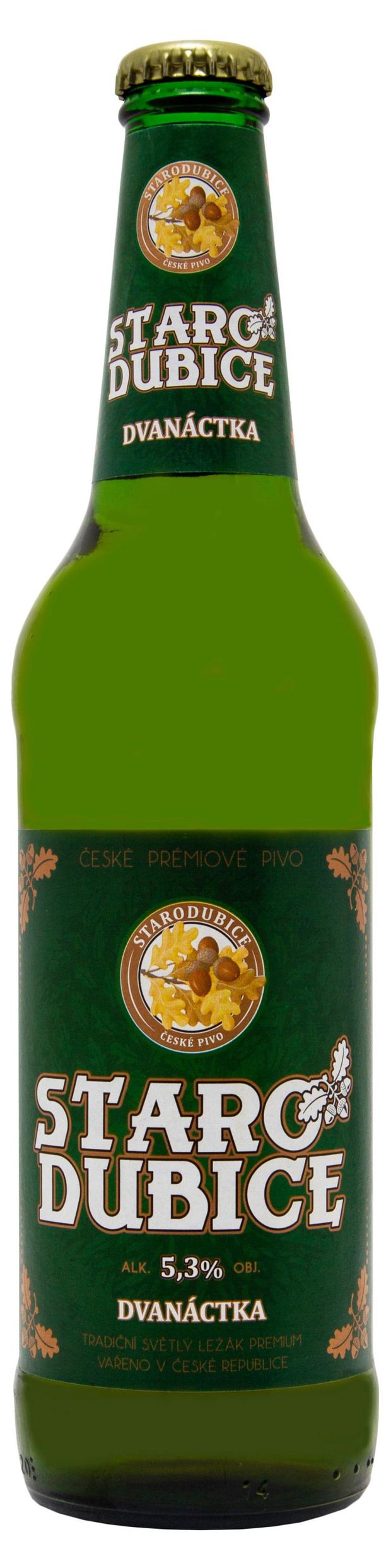 Пиво светлое Starodubice Dvanactka 5,3%, 0,5 л