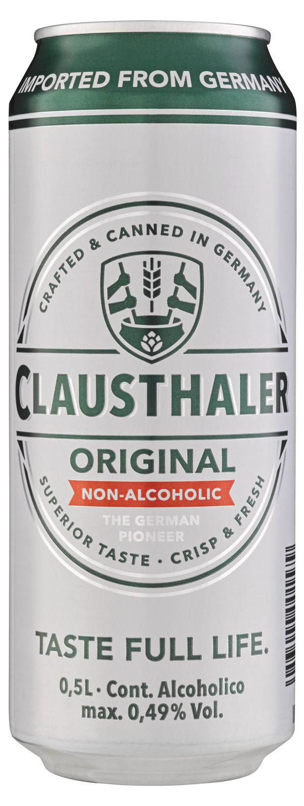 Пиво светлое Clausthaler Original безалкогольное, 0,5 л