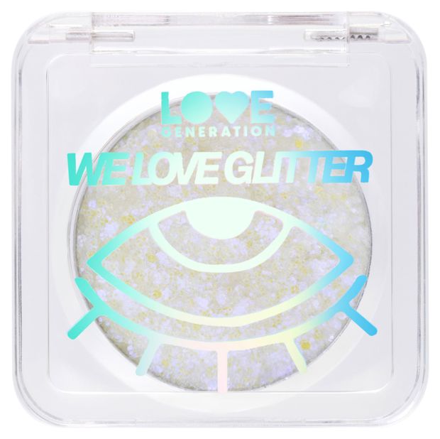 Глиттер для лица Love generation We love glitter тон 04 серебристо-фиолетовый, 1 шт