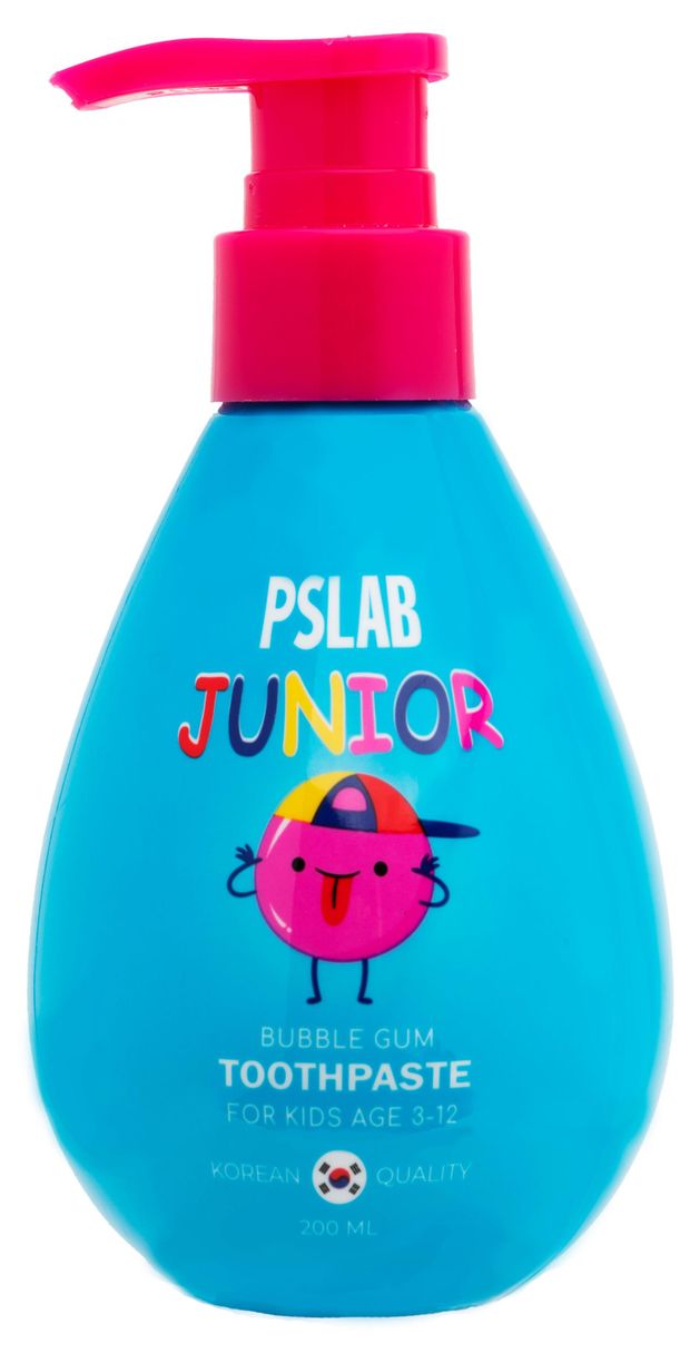 Зубная паста детская PSLAB бабл-гам с дозатором, 200 мл
