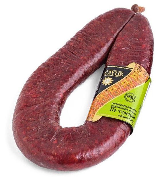 Колбаса сырокопченая Слуцкий МК По-турецки, вес