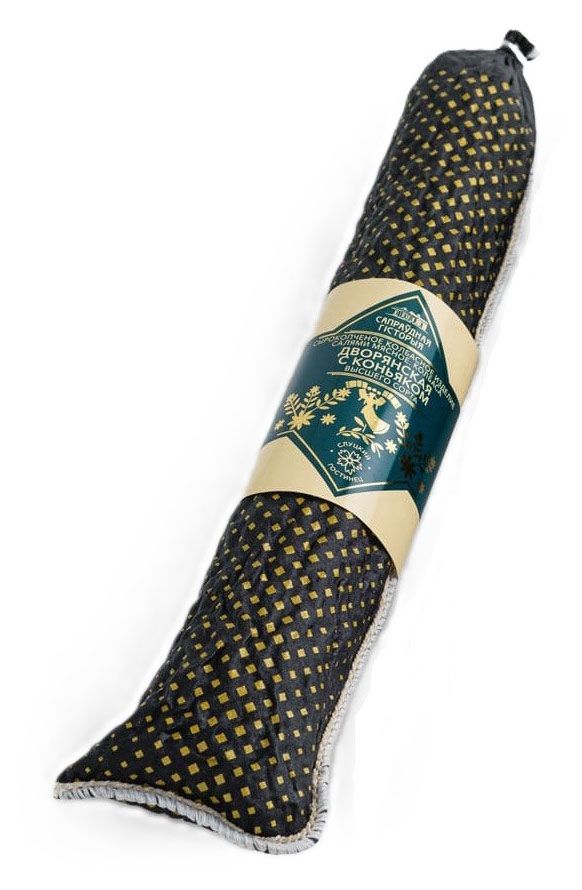 Колбаса сырокопченая Слуцкий МК Дворянская с коньяком, вес