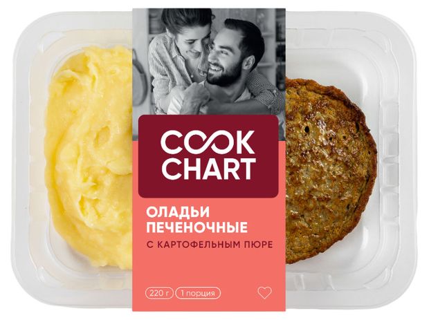 Оладьи печёночные Cook Chart с картофельным пюре 220 г 179₽