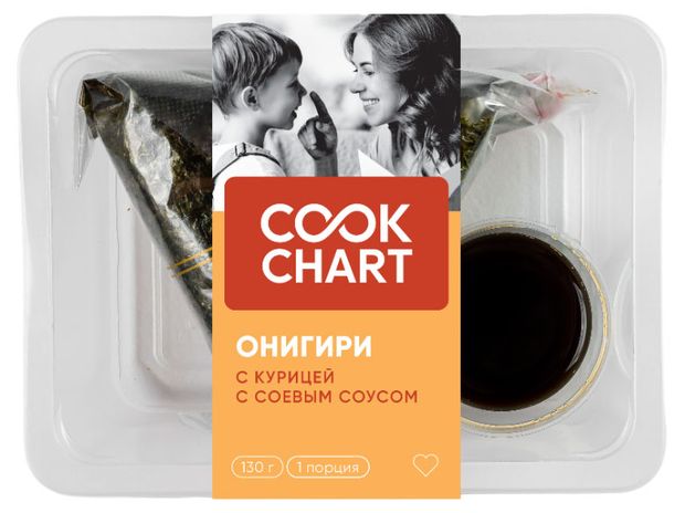 Онигири Cook Chart с курицей 130 г 150₽