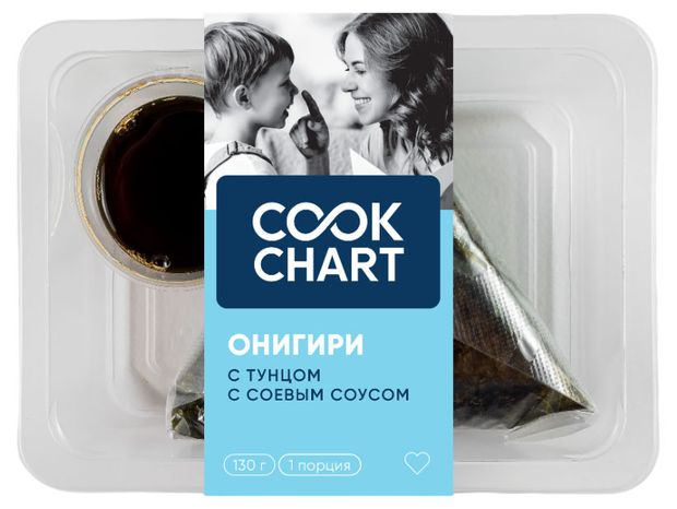 Готовая еда  Ашан Онигири Cook Chart с филе тунца, 130 г