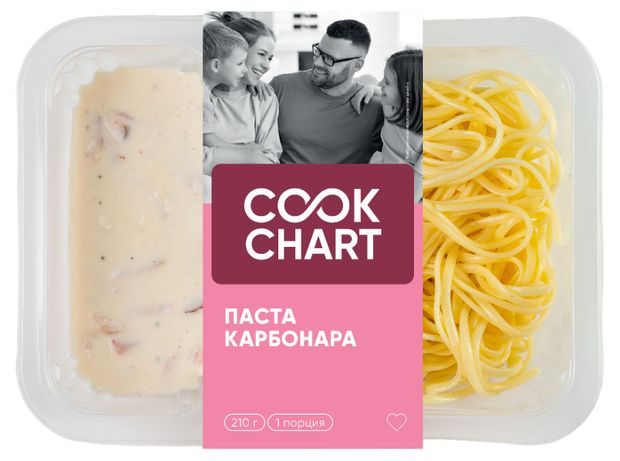 Паста Cook Chart карбонара 210 г 190₽