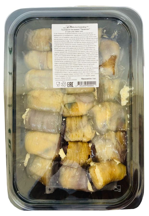 Закуска Данессия Рулетики из баклажанов Пикантные, вес