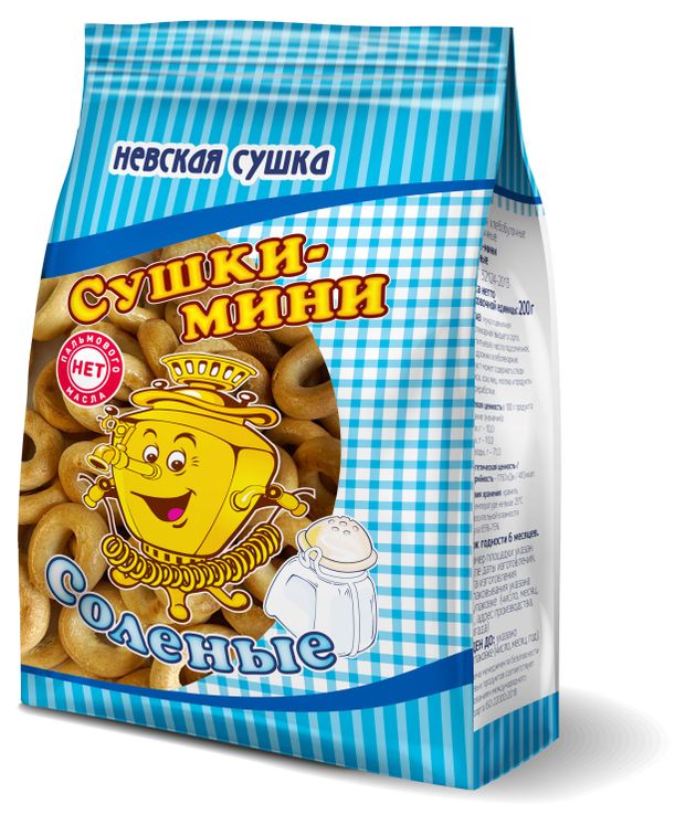 Сушки-мини Невская Сушка соленые, 200 г