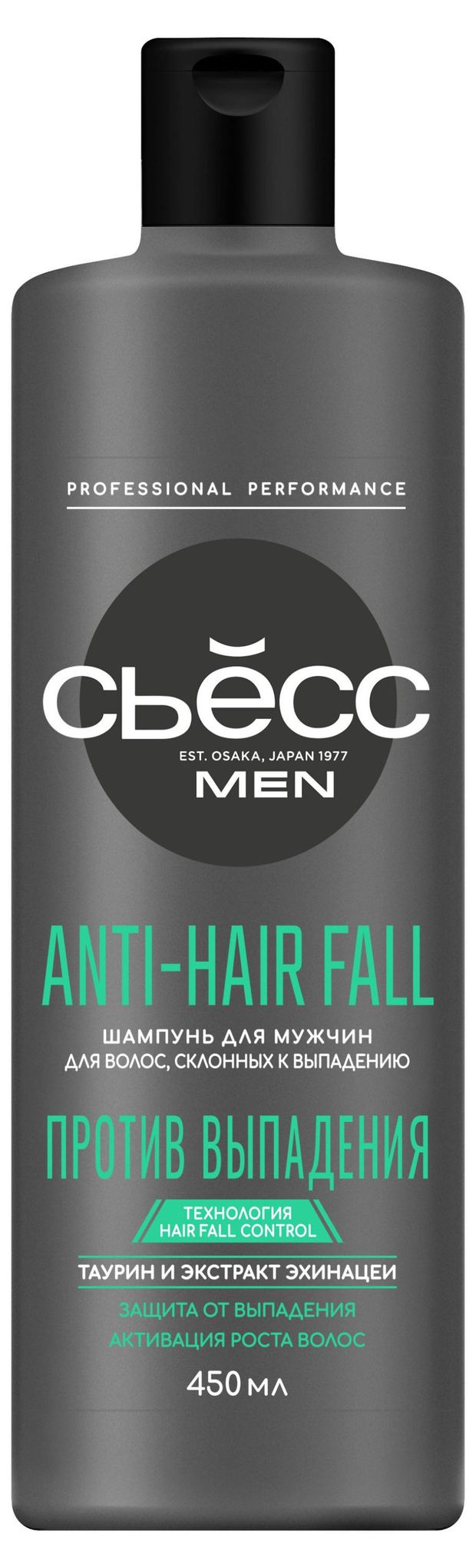 фото Шампунь для мужчин сьёсс anti-hair fall, 450 мл