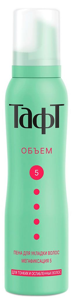Пена для укладки волос Тафт Объем мегафиксация мегафиксация 5,, 150 мл