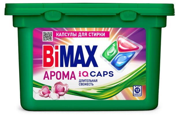 Капсулы для стирки Bimax Арома, 12 шт
