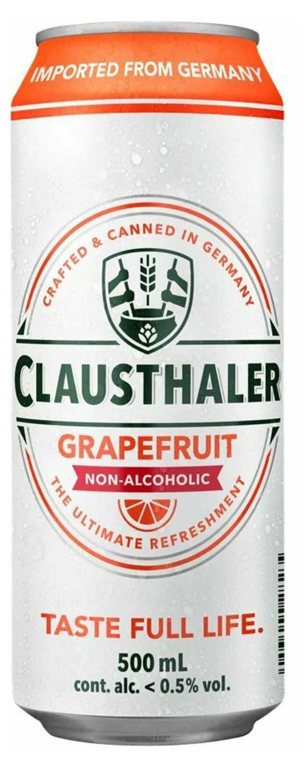 Пиво безалкогольное Clausthaler Grapefruit 049 500 мл 130₽