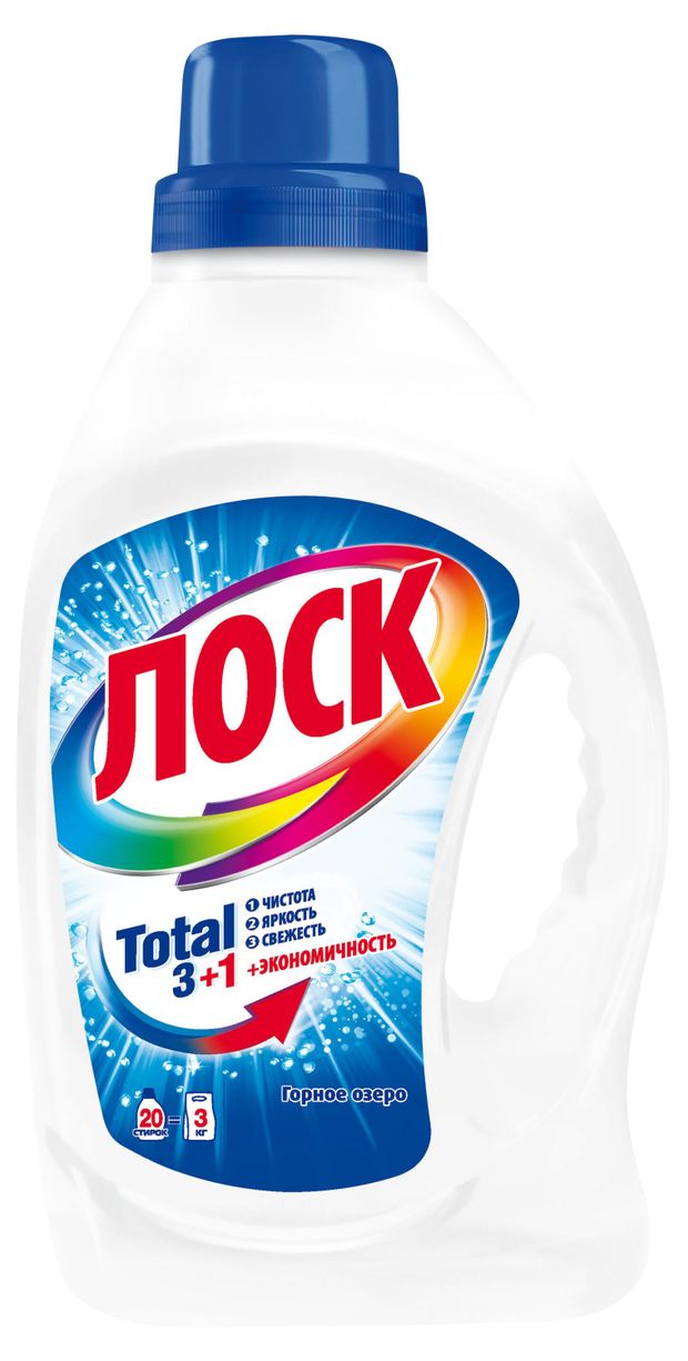 Гель для стирки Лоск Горное озеро для белого белья 13 л 20 стирок 360₽