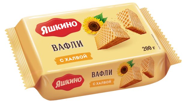 Вафли Яшкино с халвой, 200 г