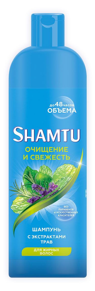 фото Шампунь для волос shamtu очищение и свежесть, 500 мл