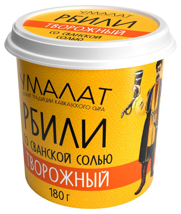 Сыр творожный Умалат со сванской солью БЗМЖ 180 г 140₽