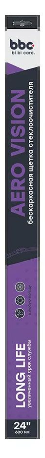 Щетка стеклоочистителя bi bi care бескаркасная 600 мм 349₽