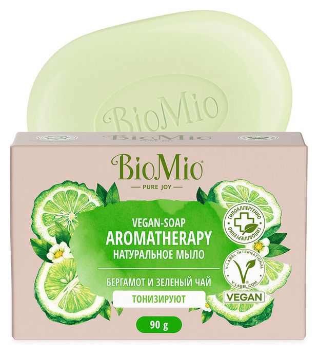 Мыло BioMio Бергамот Зеленый чай, 90 г