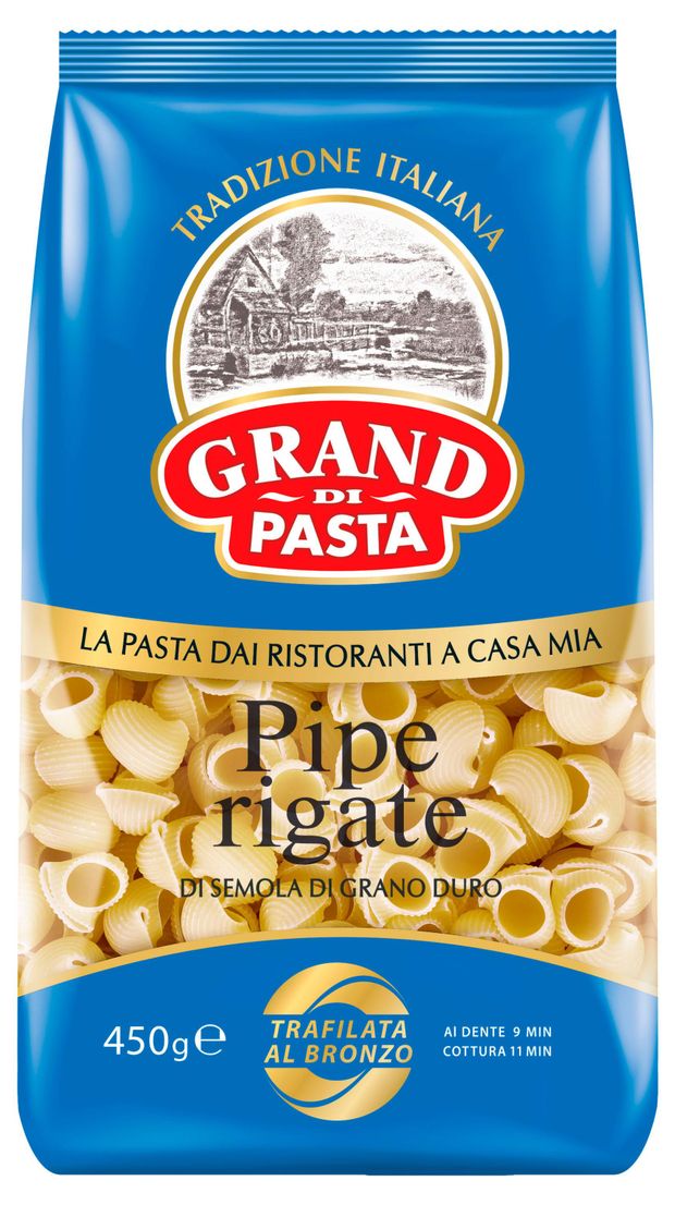 Макаронные изделия Grand di Pasta Pipe Rigate 450 г 86₽