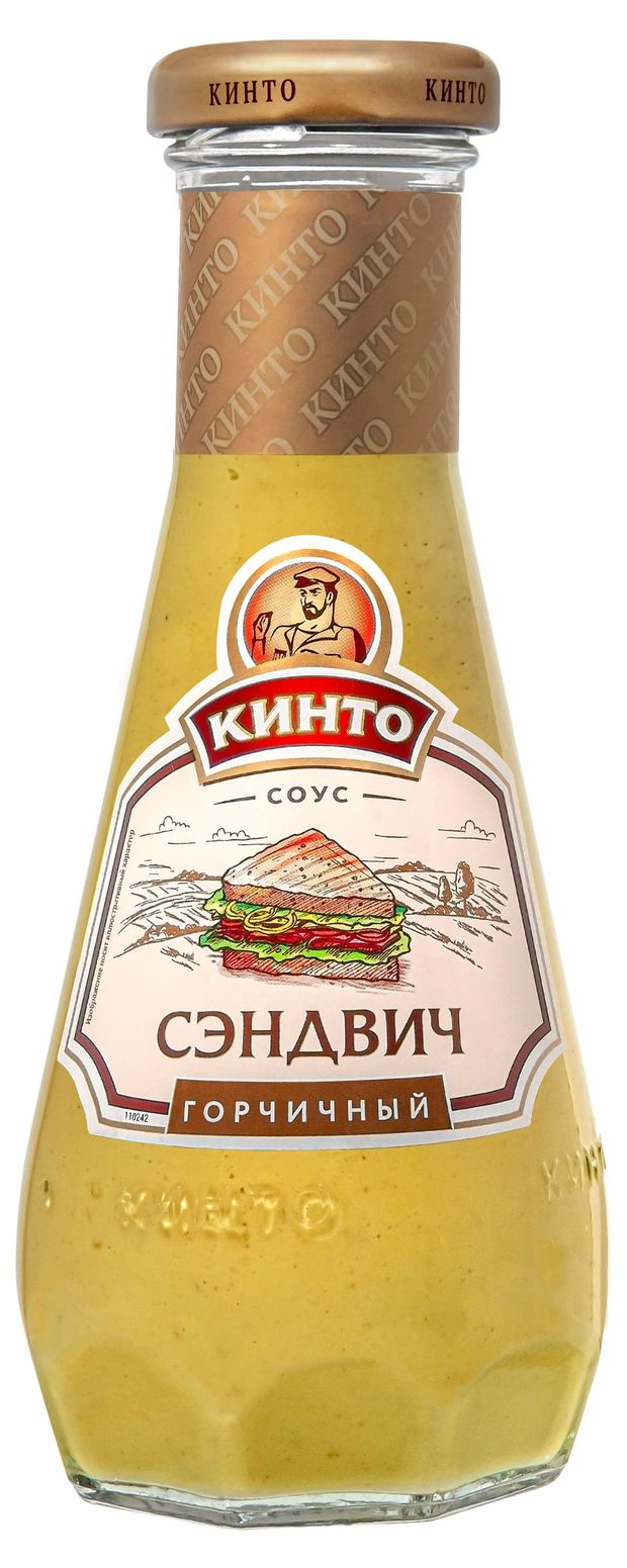 Соус майонезный Кинто Сэндвич горчичный 280 мл 159₽