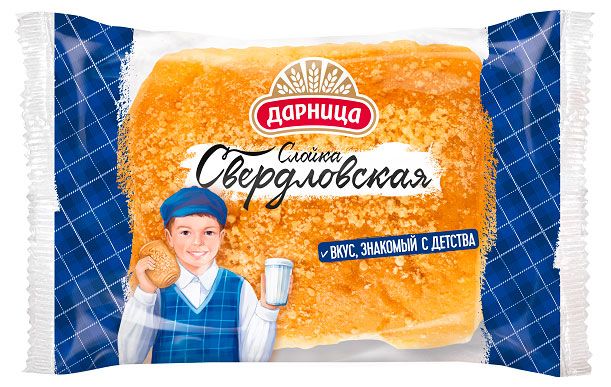 Слойка сдобная сладкая Дарница Свердловская, 100 г