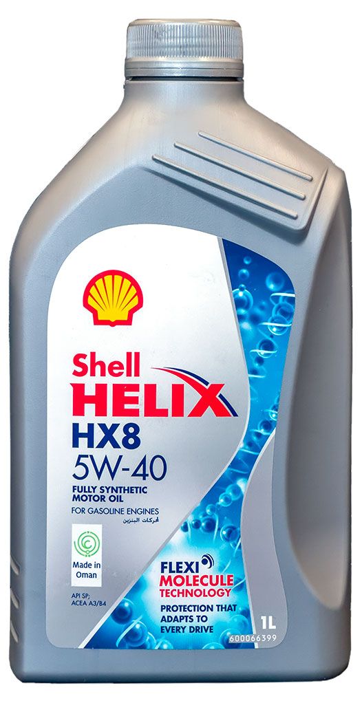 фото Масло моторное shell helix hx8 5w-40 синтетическое, 1 л