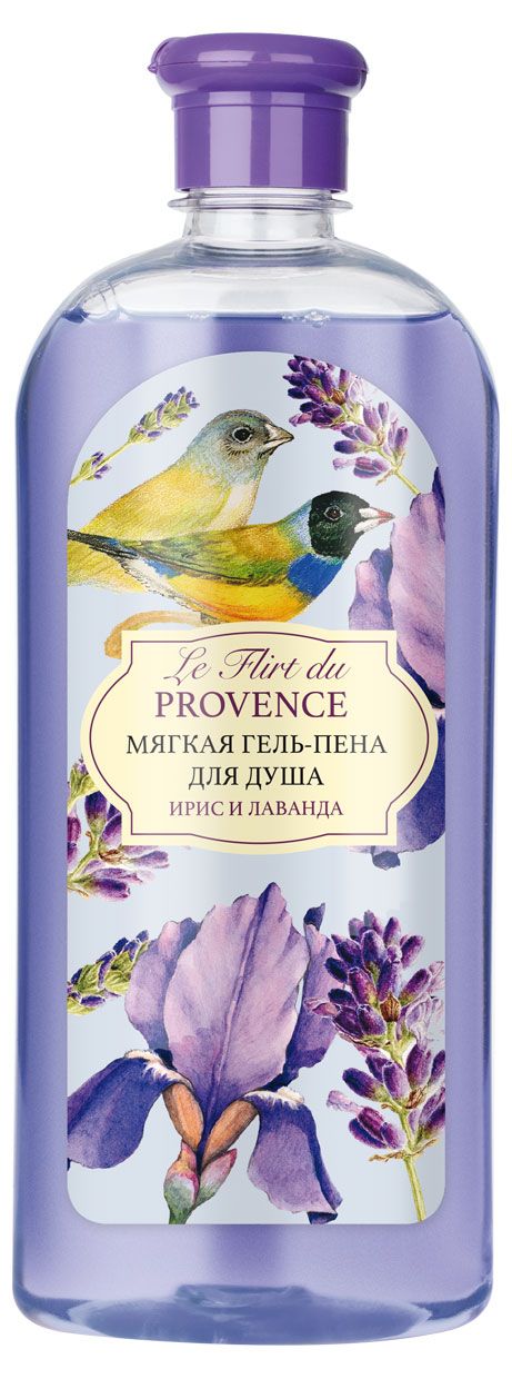 Гель-пена для душа Le Flirt Ирис и лаванда, 730 мл