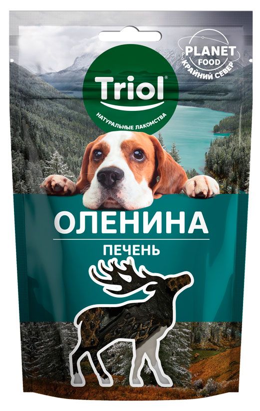 фото Лакомство для собак triol печень оленя, 50 г